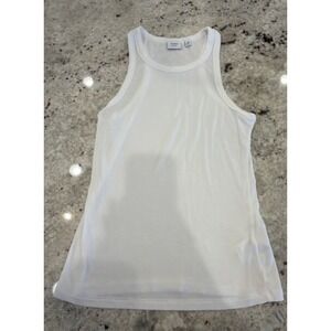Sunday Best ReRib White Ribbed Tank Top Size M